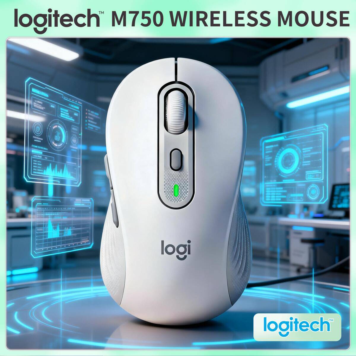 Home Automation Industry - Logitech M750 Mouse Sem Fio Design