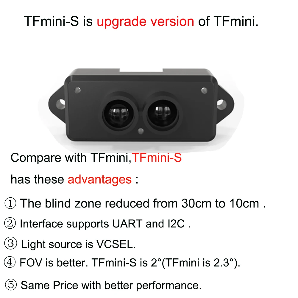 Sensor LiDAR Benewake TFmini-S - Home Automation Arduino avaliação e preço