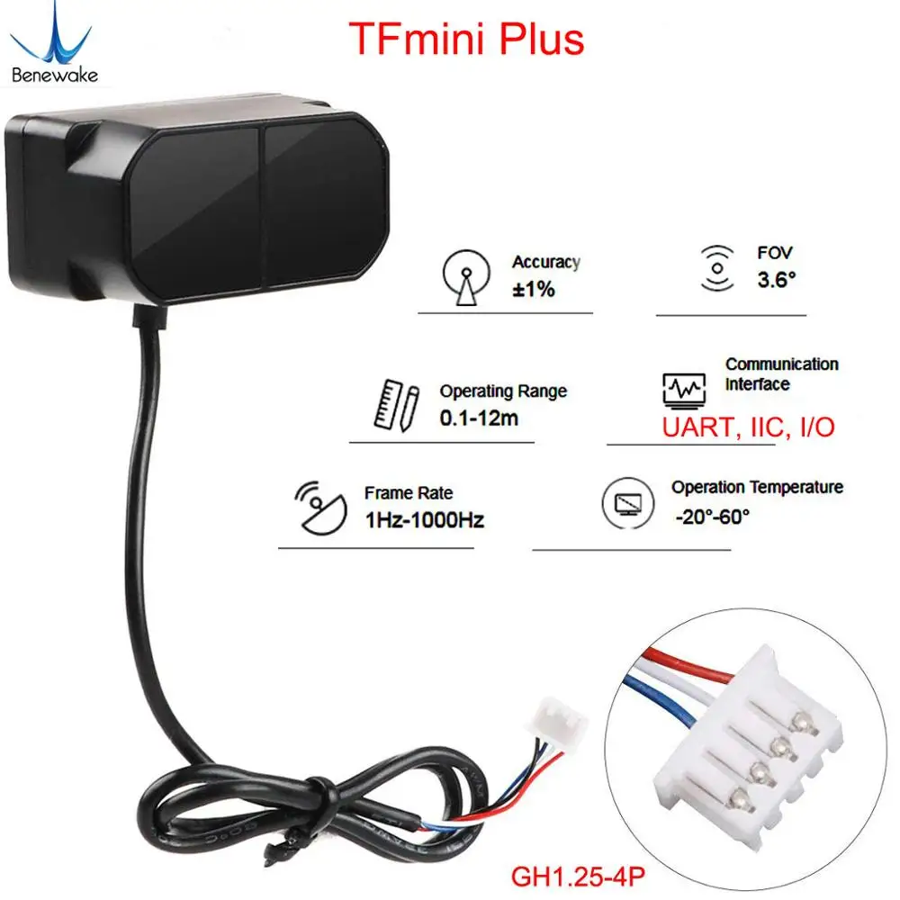 Sensor LiDAR Benewake TFmini-S - Home Automation Arduino avaliação e preço