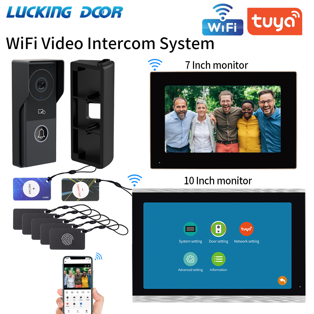 7/10 Polegada vídeo porteiro 1 - Smart Doorbell Wired avaliação e preço